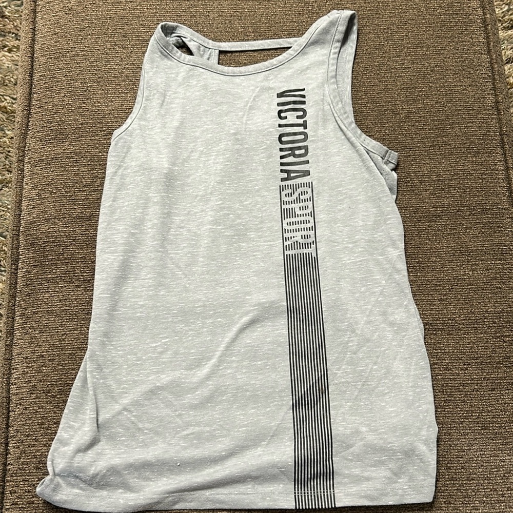 Victoria Sport Secret XS Tank Top Grey Black